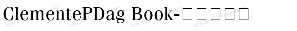 ClementePDag Book字体转换